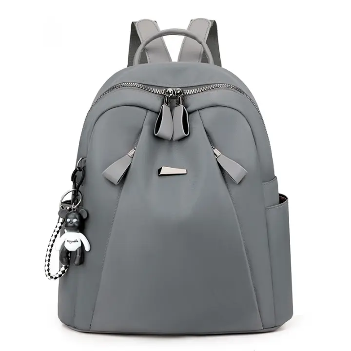 Mochara para Mujeres calidad Escuela Bolsas Mujer color sólido Viaje Pequeño Bolso Femenino multi función Bolsa - 1