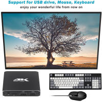 Reproductor Multimedia 4K H.265 Con Reproducción En Bucle Automático Soporte TF/AV/HDMI/USB Disquete Resolución HD 1080P Incluye Ratón - details 8