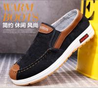 Zapatos Para Hombre Talla Grande Loafers Casuales Cómodos Zapatillas Slip on Zapatos Ligeros Vintage Planos De Algodón round Toe Antideslizantes Resistentes Al Agua - details 2
