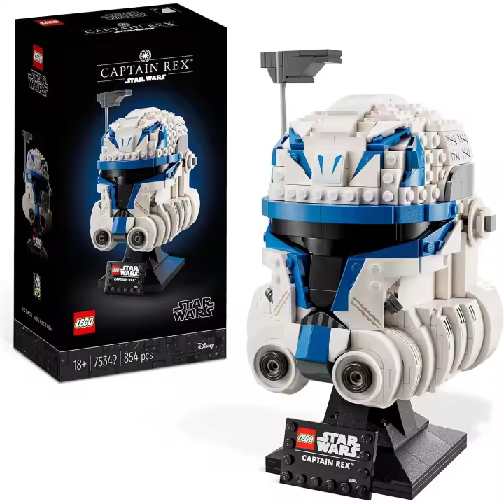 LEGO Star Wars Casco del Capitán Rex, Maqueta para Construir para Adultos, Película Las Guerras Clon, Edición Coleccionable 2023, Decoración para Casa y Oficina 75349 - 1