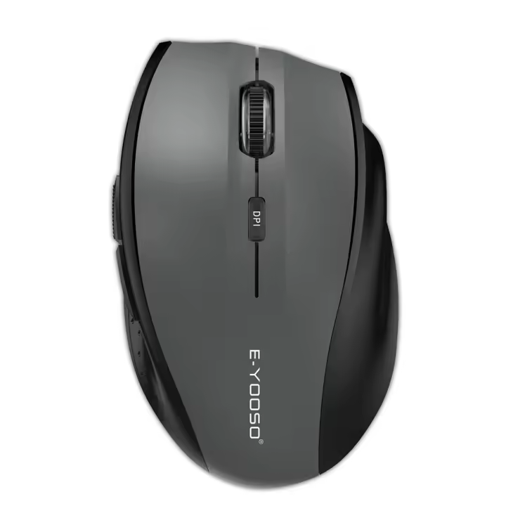 Ratón Gaming Inalámbrico E-YOOSO E-1010 USB 2.4G 2400 DPI Óptico Ergonómico Para Laptop PC Computadora Con 5 Botones - 1