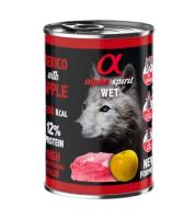 Pack 6 latas x 400 Gr - Alpha Spirit Comida Húmeda de Cerdo y Manzana para Perros - details 1