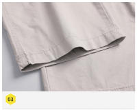 Pantalones Casuales Para Hombre Verano Algodón Estilo Delgado Cintura Elástica Deportes Al Aire Libre Trabajo Pantalones Solids - details 13