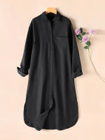 Vestido Elegante Casual Para Mujer ZANZEA 2024 Moda Tirantes A-Line Manga Larga Solida OL Trabajo Sundress Cuello En V Tendencia De Moda - details 11