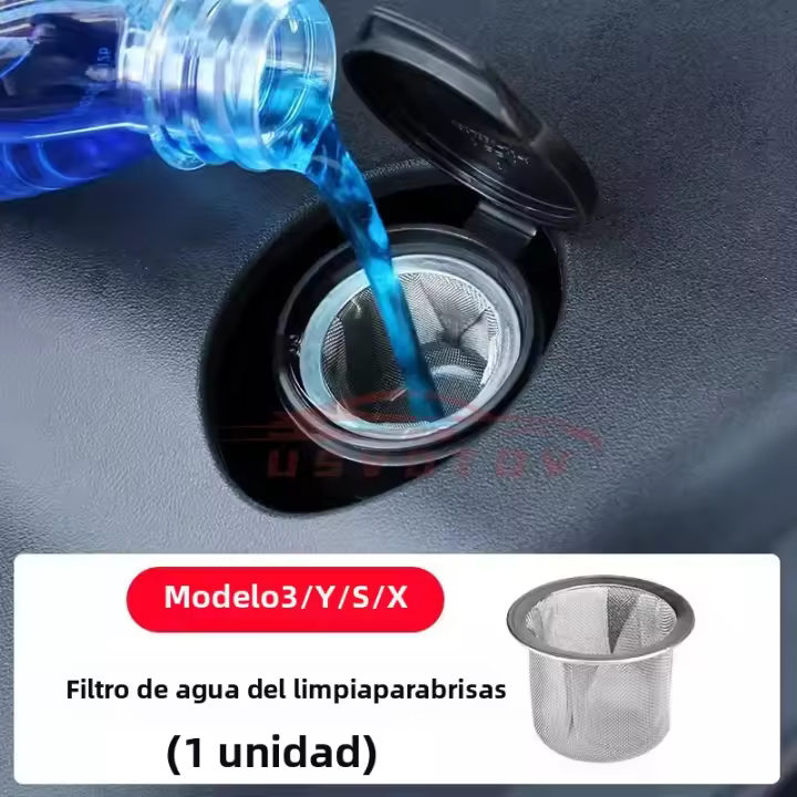 Filtro De Agua Para Limpia Parabrisas Tesla Model 3 Y S X Highland Accesorios Metálicos Protege Tu Tesla De Bloqueos En La Boquilla De Lavado Material 304 Aço Inoxidável - 1
