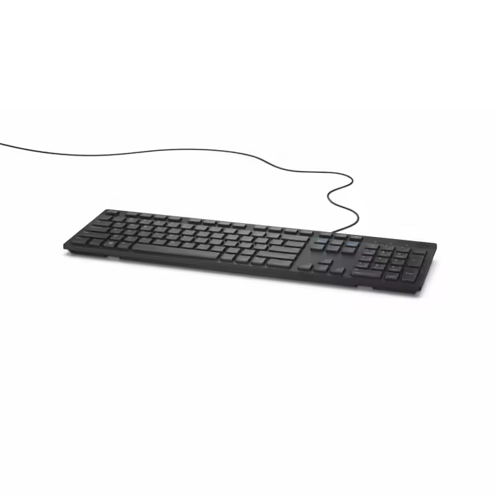 DELL Multimedia KEYBOARD-KB216 KB216, Standard, Wired, USB, W125828765 (KB216, Standard, Wired, USB, QWERTY, Black) - 1