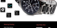 Reloj De Pulsera Deportivo Para Hombre SINOBI Lujo Acero Inoxidable Impermeable Cronógrafo Luminoso Calendario Completo Resistente Al Choque Montre Homme - details 7