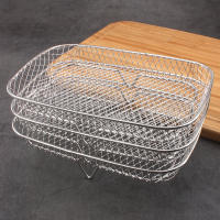 Rack De Air Fryer De 3 Capas Acero Inoxidable Accesorios Para Horno Y Barbacoa Herramientas De Cocina Para Casa - details 0