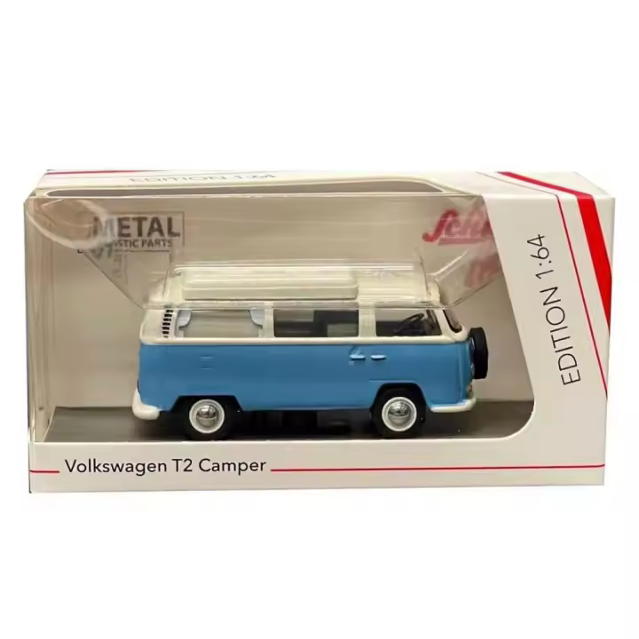 Schuco Volkswagen T2 Camper Azul celeste 1/64 - 1