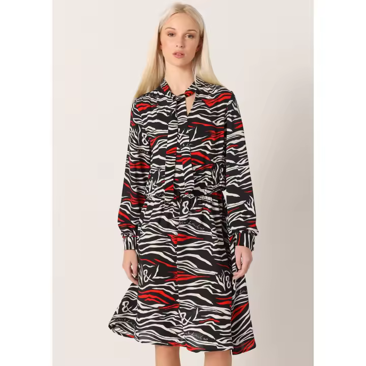 Victorio & Lucchino - Vestido corto con estampado animal - 1