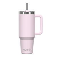 Taza Termo De Acero Inoxidable Watersy 40oz/1200ml Con Asa Y Tapón De Pajita Gran Capacidad Para Mantener Café Y Cerveza Frío Aislamiento Térmico Portátil - details 14