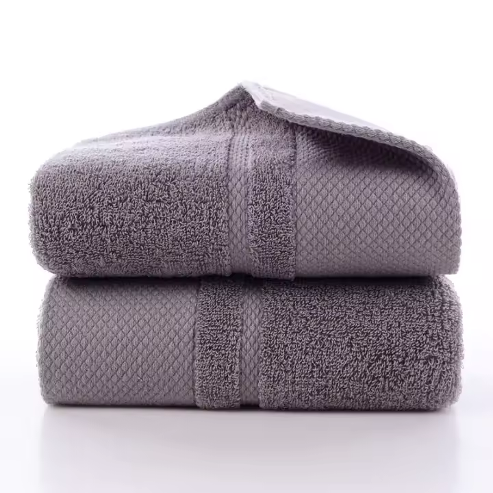 Zenyth Juego De Toallas De Algodón Bordadas 3 Piezas 35x75cm 70x140cm Toallas De Baño Geométricas Para Mano Rostro Y Ducha Toallas De Baño - 1