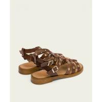 PORRONET 3126-008 Sandalias planas de Mujer 35859 25V SANDALIA ROMANA HEBILLAS MOKA - details 6