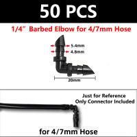 50pcs Conectores De Barba Para Riego Jardín Maceteros 4/7mm Accesorios De Jardín Para Florería Y Paisajismo PP Dinámico - details 6