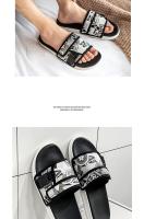 Zapatillas De Verano Para Hombre Antideslizantes Y Suaves Para Exteriores Y Interiores Con Correa De Gancho Zapatos Planos Casuales Para Playa - details 8
