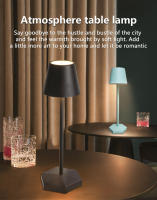 Lámpara De Mesa LED Táctil Recargable Con 3 Colores Luz Nocturna Para Lectura Decorativa Para Restaurante Hotel Bar Y Dormitorio - details 0