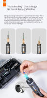 Worx 4V Set De Destornilladores Eléctricos WX242 Correa Recargable Por USB Con 30 Bits Herramientas Para DIY En El Hogar - details 7