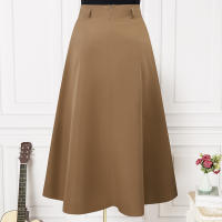 ZANZEA Jupe De Cintura Alta Para Mujer Estilo Coreano Plisado Swing Vintage Moda Primavera Escritorio Falda Larga Suave Sólida A-Line - details 11