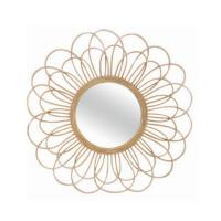 ARISE SHOP-Espejo de pared decorativo redondo, para pasillo baño o entrada, ratán, color natural,Diam 56 cm - details 0