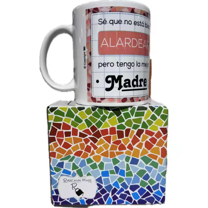 Solo recuerdos sl Tazas mug con Nombres Personalizados diseño mosaico ,incluyen el origen del nombre, las características y el santoral del mismo - 1