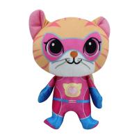 Juego De 4 Peluches De Gatos Super Kitties Anime Muñecos De Peluche Suaves Cristal Azul Verde Amarillo Juguetes Para Niños - details 4