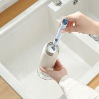 Cepillo De Botella De Silicona Con Rotación 360 Grados Set De Cepillos Para Lactantes Cabeza Suave De Grado Alimenticio Para Limpieza De Botellas Almohadillas Y Chupetes - details 2
