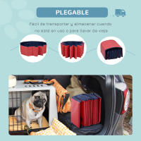 PawHut Piscina Plegable para Perros Ø140x30 cm Bañera para Mascotas Gatos de PVC Antideslizante Resistente al Desgaste Adecuado para Interior y Exterior - details 4