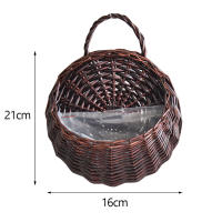 Cesta De Rotura Colgante Para Pared Hecha a Mano Con Vaso De Rattan Decoración De Jardín Y Balcón De Casa Maceta De Flores De Hilo Tejido - details 17