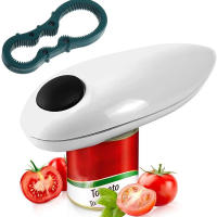 Abrebotellas Eléctrico Blanco Con Borde Suave Herramientas Multifuncionales De Plástico Seguridad Abrelatas Botellas Jarra Gadget Cocina - details 0