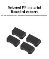 Cubiertas De Ranura Para Asiento 4Pcs Protector De Piso De Coche Para Tesla Model 3/Y Accesorios Interiores De Coche Protección De Slide Trasero - details 4