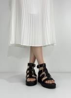 Calzados soraia, Sandalias Romanas de Plataforma para Mujer - Estilo Gladiador con Hebillas Ajustables, Suela Gruesa Cómoda, Diseño Casual de Verano - Disponible en Negro, Marrón y Estampado de Leopardo. - details 3