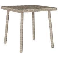 vidaXL Mesa centro jardín rectangular 40x40x37 cm en color Marrón/Beige/Gris claro y más | estructura resistente ideal para salón dormitorio o estudio - details 2