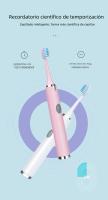 Tongwode Cepillo De Dientes Eléctrico Sonic IPX7 Impermeable Para Adultos Parejas Uso Doméstico Cerda Suave Reemplazable Con 6 Cabezas De Cepillo - details 7