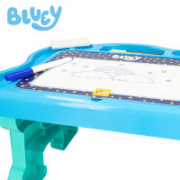 Bluey - Mesa infantil Bluey con pizarra para escribir y borrar, dibujos, Incluye rotuladores para colorear, Mesa de dibujo, Pupitres infantiles, Regalo para niños 3 años - details 4