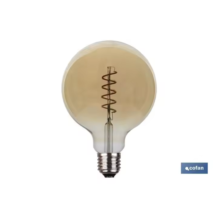 Bombilla Led Globo Espiral Cofan 4W 2200K 170 Lm E27 Vintage - Ahorro Energético - 1