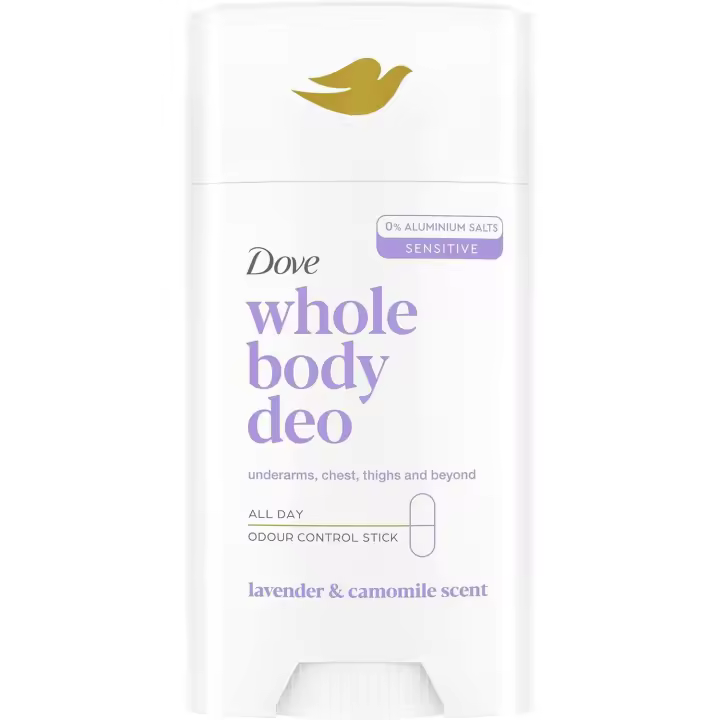 Dove Desodorante  Stick All Over Body Lavender 75 m- Axilas -Pecho- Muslos. Zonas intimas - Lavanda y Camomila - 1
