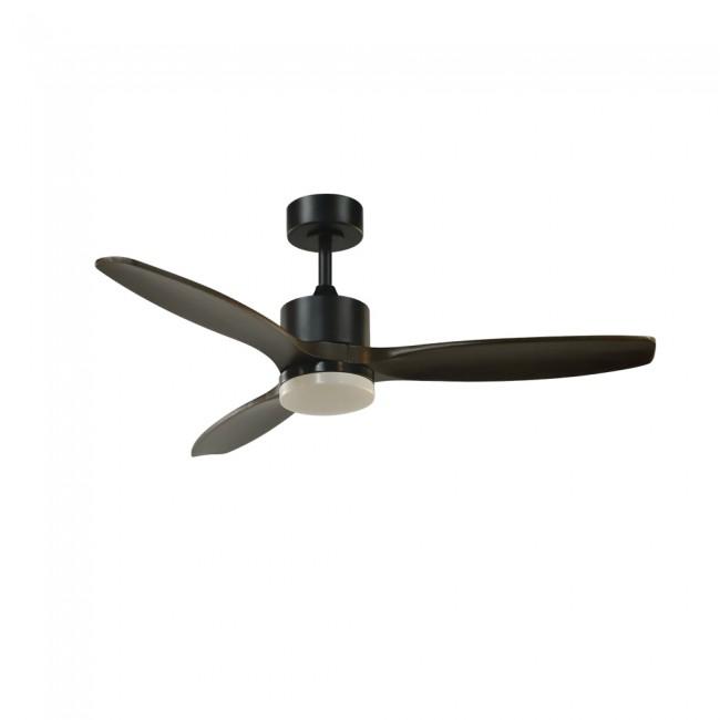 Wonderlamp Ventilador de techo LED Nare Negro CCT (22W) 3 aspas de Madera oscura — oferta en Miravia