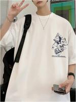 Camiseta Harajuku Monster Anime Para Hombre Talla Grande Estilo Vintage Y2k Unisex Manga Corto Ropa Casual De Verano Algodón Top Masculino - details 2