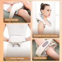 Neck Massager with Warmth, Shiatsu 4D Kneading Massager for Neck, Massager Neck Shoulder for Home Office, Gifts for Men Women (Beige) - details 4