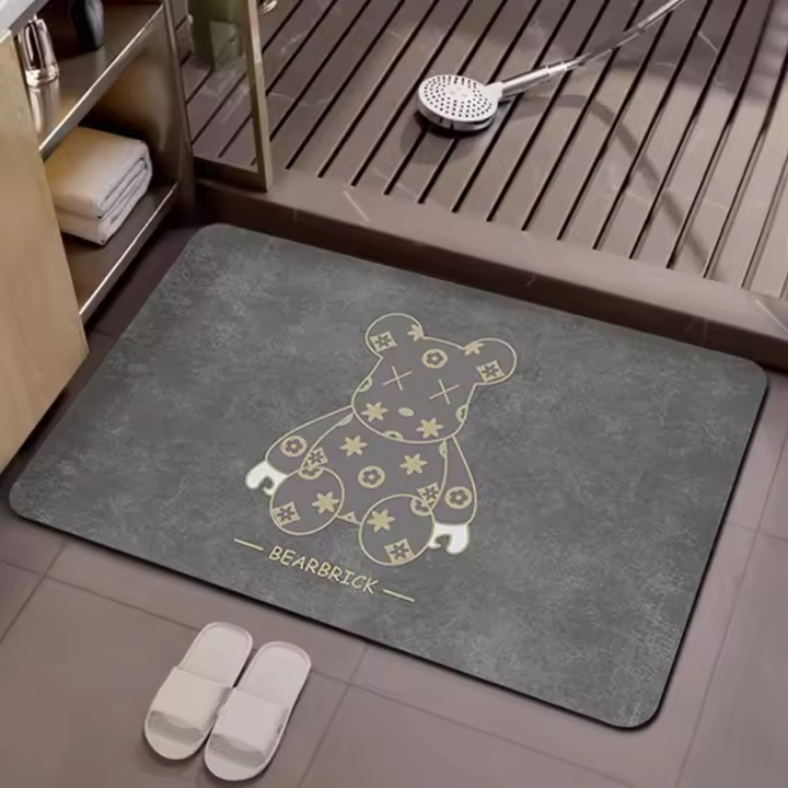 VIKAMA Alfombra Antideslizante De Diatom Para Cocina Baño Entrada Decoración Del Hogar Poliéster Moderna Estilo Alfombra De Piso - 1