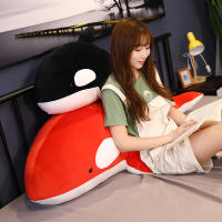 Juguete De Peluche Tiburón Negro Y Rojo 60/80cm Orcinus Orca Ballena Asesina Grande Regalo De Cumpleaños Para Niños Animal Maridojunto - details 6