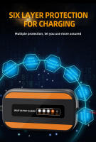 Cargador De Batería Automático EAFC 12V 3A Para Coche Con Pantalla LCD Mantenedor De Batería Para Motocicleta Y Vehículos Con Baterías Húmedas O Secas - details 6