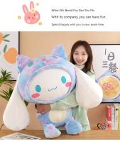 Muñeco De Peluche Kawaii Sanrio Cartoon Japonés Corazón De Cinnamoroll Suave Y Estampado Para Regalo De Cumpleaños Para Niñas Y Niños Material De Algodón PP - details 12