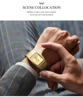 Reloj De Pulsera De Cuarzo Para Hombre WWOOR Moda Nueva Lujo Cuadrado Acero Inoxidable Impermeable Reloj De Mano Masculino - details 1