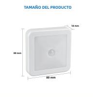 Lámpara Nocturna LED Controlada Por Movimiento Sensor Humano Batería Operada Para Cama WC Pasillo Camino Luz De Habitación - details 10