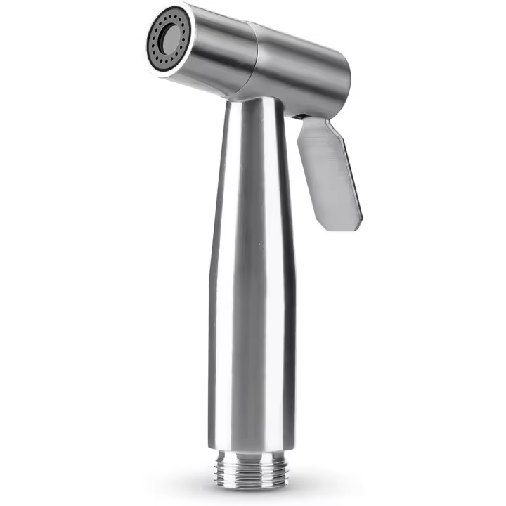 Alta Presión de Acero Inoxide with Conector G1/2 Pulgadas,Rociador de Bidé de Ahorro Agua para Limpieza de Inodoro y Baño de Mascotas - 1