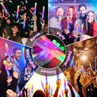 15/20Pcs LED Glow Sticks Coloridos Y RGB Para Fiestas Nocturnas Luz Destellante De Espuma Cheer Tube Para Bodas Cumpleaños Navidad - details 9
