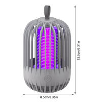 Lampara Asesina De Mosquitos Eléctrica Recargable USB Trampa De Insectos Control De Plagas Para El Hogar Y Exteriores Repelente De Mosquitos - details 15