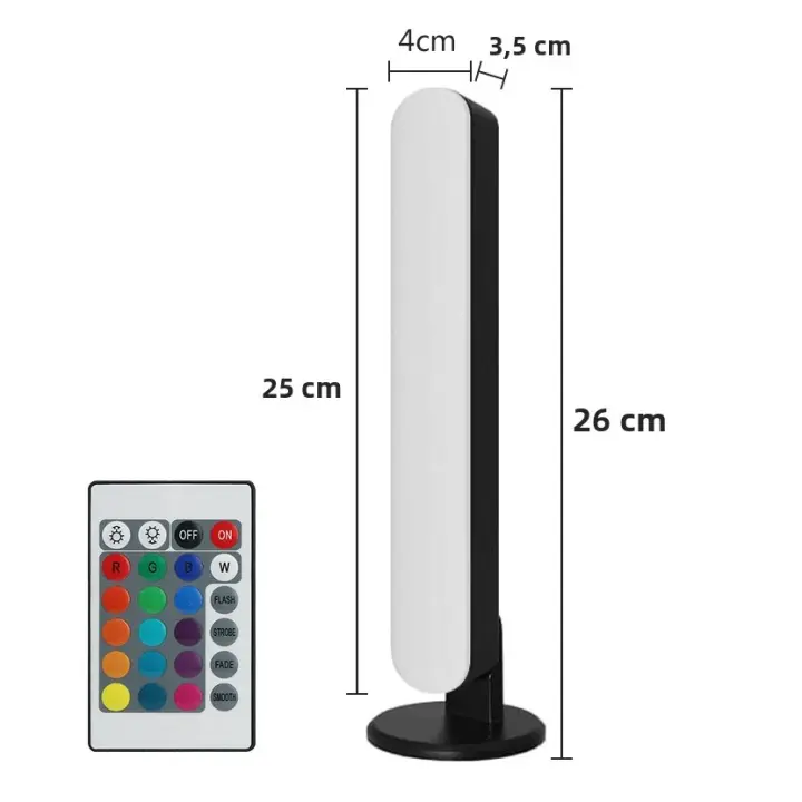 Lámpara De Escritorio LED RGB Con Control Remoto Para Decoración De Habitación Y Gaming Iluminación Contemporánea Para TV - 1