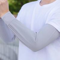 1Par De Mangas De Protección Solar Para Hombres Verano 2025 Algodón De Hielo Suave Absorbente Guantes De Hielo Para Ciclismo Running Conducción - details 10